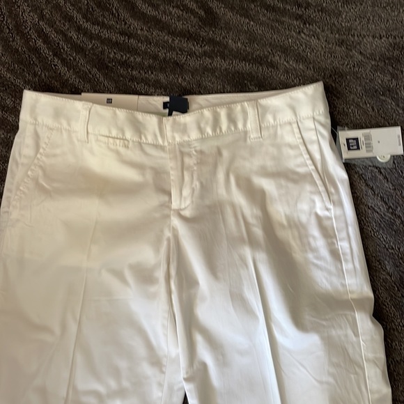 NWT Gap white stretch cropped pants size 4 - Picture 2 of 5